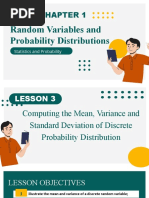 Chapter1. Lesson3. Mean Variance and Standard Deviation