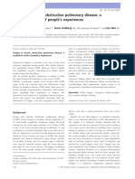 Fatigue in chronic obstructive pulmonary disease