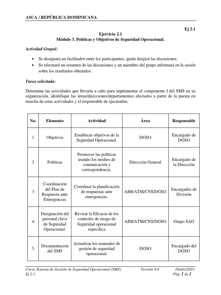 Curso Sms Ejercicio 2 1 Grupo 3 Pdf