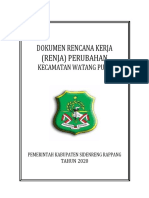 Renja Perubahan Kecamatan Watang Pulu 2020