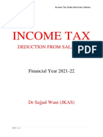 Tax Deduction- Dr Sajjad Wani JKAS