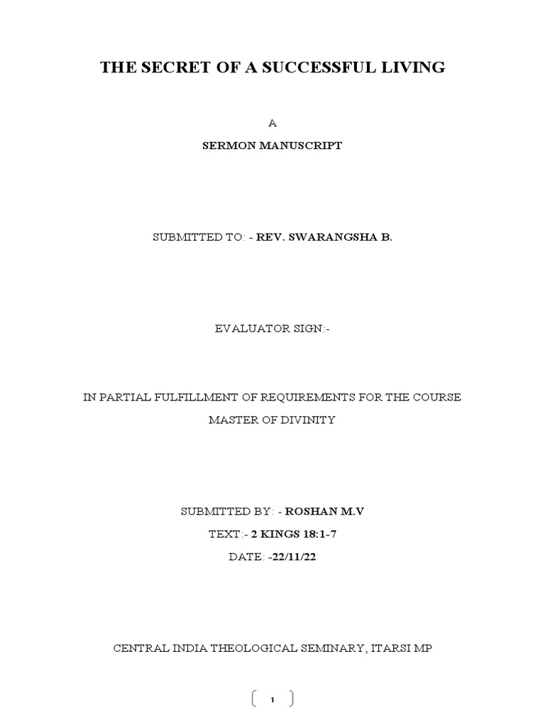 The Secret to Successful Living PDF