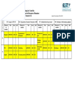 Planning Des Contrôles Filière: Gestion Des Ressources Humaines Semestre S2