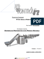Devoir de Contrôle N°2 - Génie Mécanique Système de Préparation D'un Produit Buvable - Bac Technique (2012-2013) MR Ben Abdallah Marouan