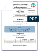 Dégradation Des Routes en Algérie Diagnostic – Causes Et Solution