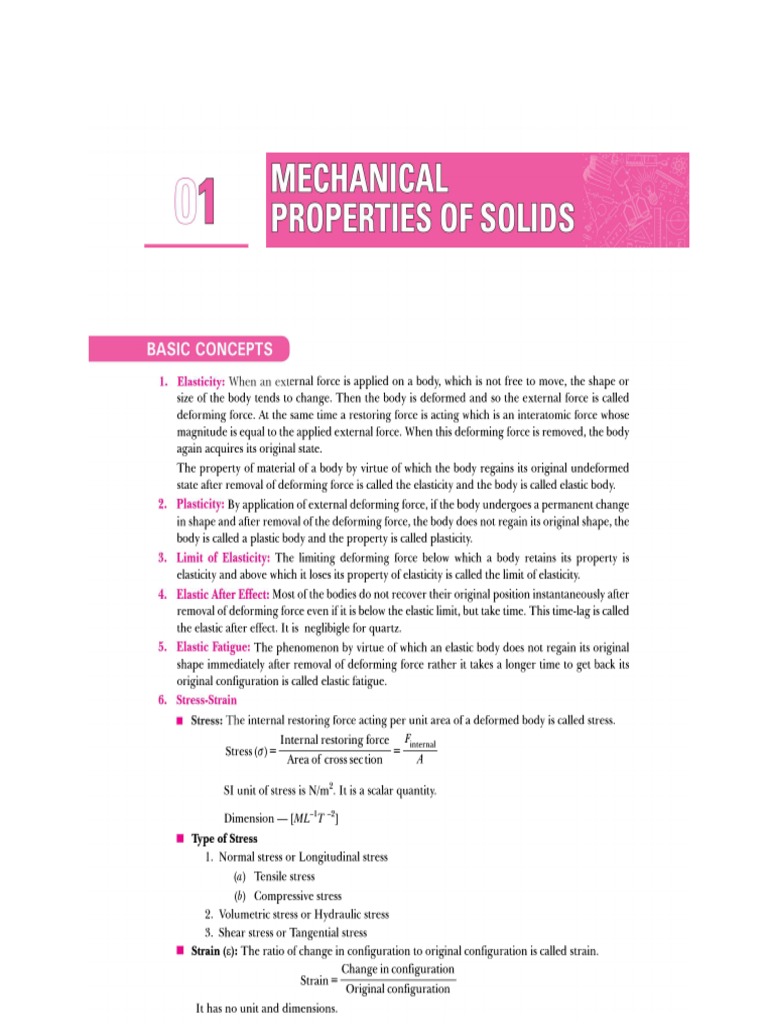 Revision Notes-2 Solid | PDF