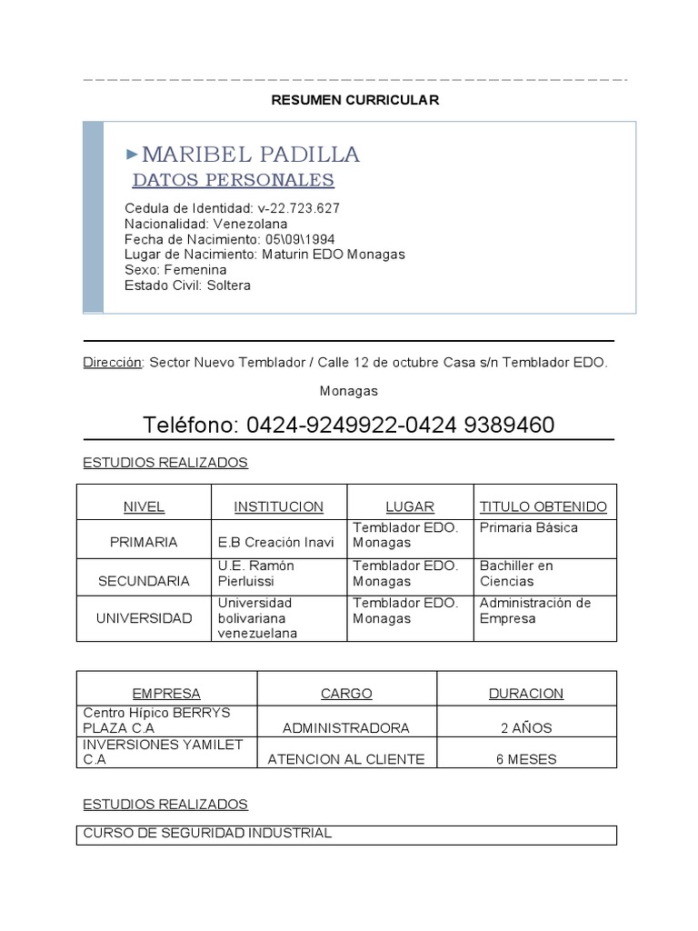 Resumen Curricular PDF - 1686602081