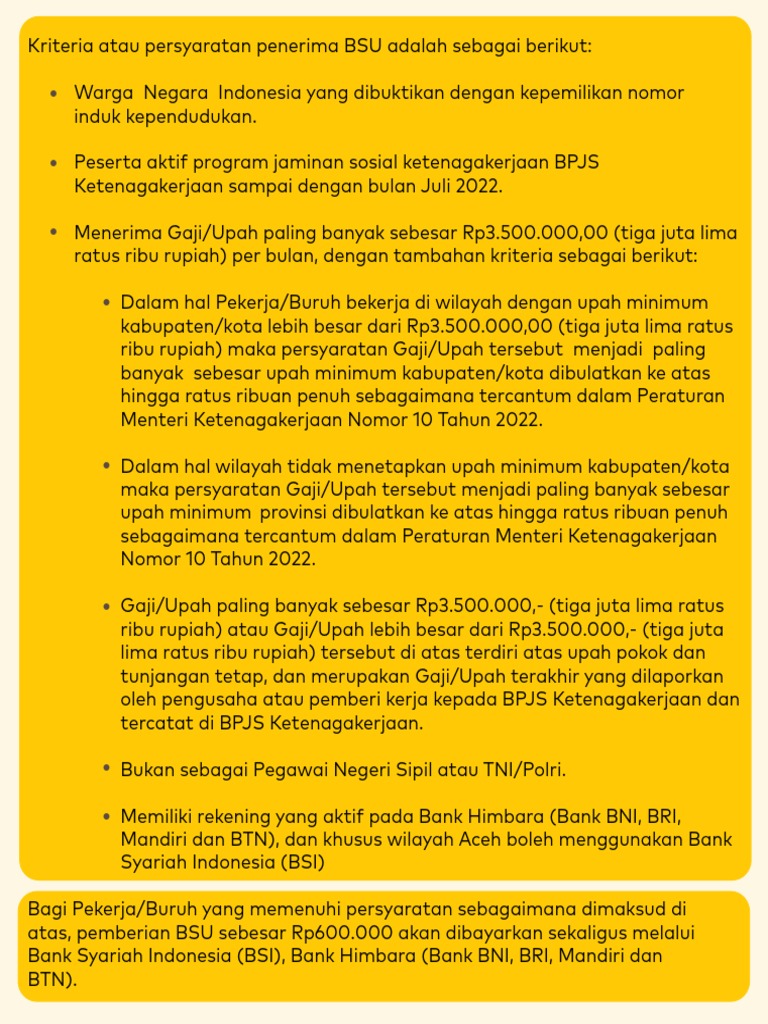 Lampiran Program Bsu Tahun 2022 - Rev | PDF