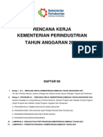 Rencana Kerja Kementerian Perindustrian TA 2021