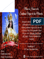 Invitacion de La Virgen