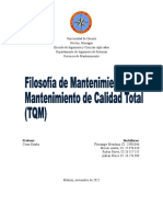 Filosofia de Mantenimiento de Calidad Total