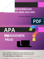 MANAJEMEN KURIKULUM PAUD