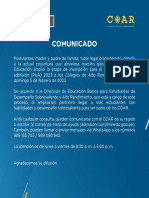 Comunicado Ampliacion 29 01 2023