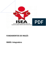 FUNDAMENTOS DE INGLÉS Integradora