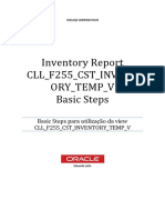 CLL F255 Basic Steps - New Object CLL F255 CST INVENTORY TEMP V