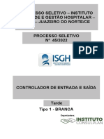 Processo seletivo para controlador de entrada e saída