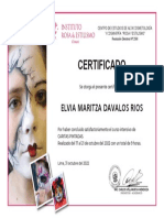 Certificado - Elvia Maritza Davalos Rios