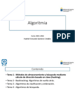 Tema 1 - Métodos de Almacenamiento y Búsqueda Mediante Cálculo de Dirección Basado en Clave (Hashing)