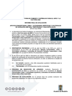 Informe Final de Evaluacion Apoyos+Concertados+Linea+1