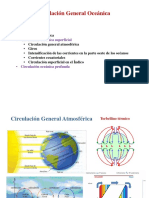 Circulación General Oceánica: Corrientes, Giros y Afloramientos