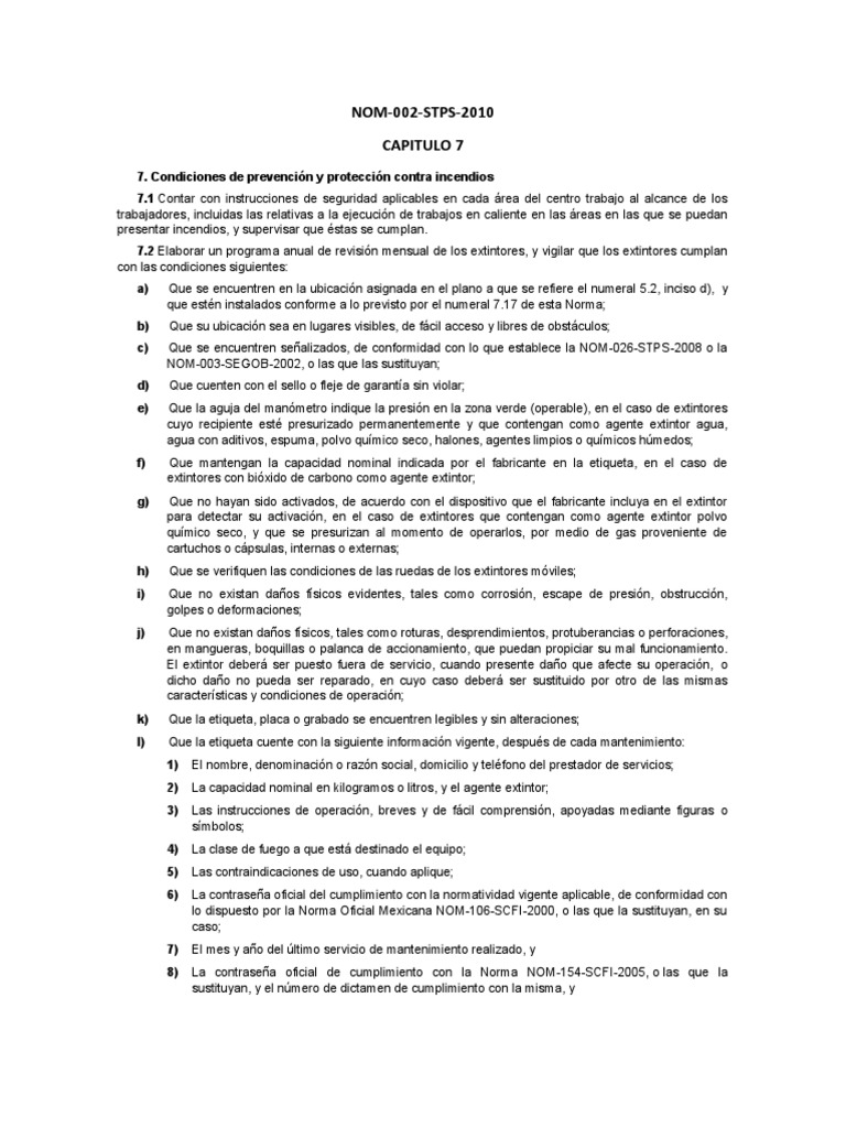 Nom 002 Cap7 | PDF | Materiales | Ciencias fisicas