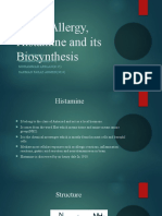 Allergy, Histamine and its Biosynthesis Explained
