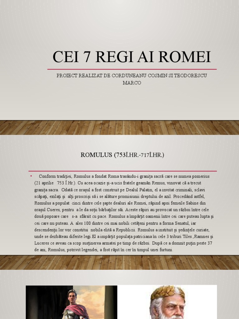 Cei 7 Regi Ai Romei | PDF