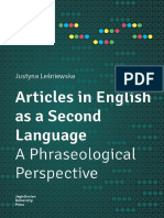 Articles in English As A Second Language - A Phraseological Perspective