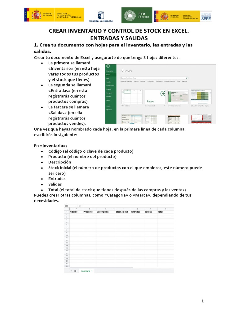 Crear Un Inventario | PDF | Ventana (informática) | Informática