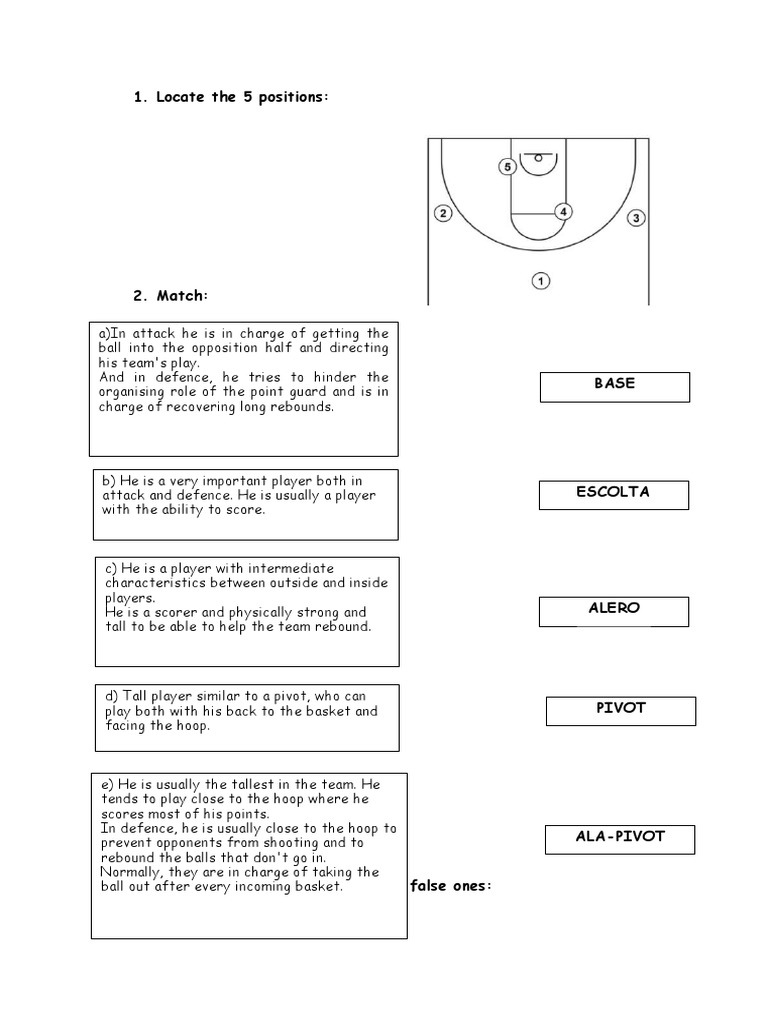 Andrea Sánchez Basketball Worksheet PDF