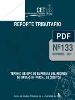 rt133 Término de Giro de Empresas Del Régimen de Imputación Parcial de Créditos
