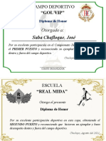 Diploma Galvez