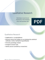 7 Qualitative Research
