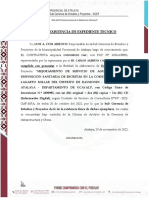 Conformidad Existencia Actualizacion Exp Tec Creacion Del Sistema de Agua Potable Lagarto