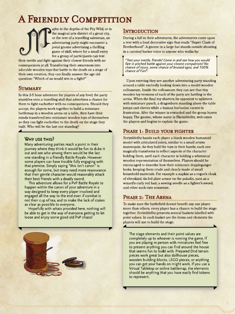 Battle Royale Module D&D 5e PDF