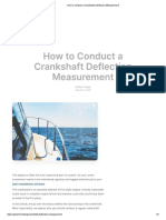 How To Conduct A Crankshaft Deflection Measurement