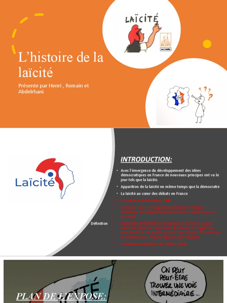 Histoire de La Laïcité | PDF | Laïcité | IIe concile œcuménique du Vatican