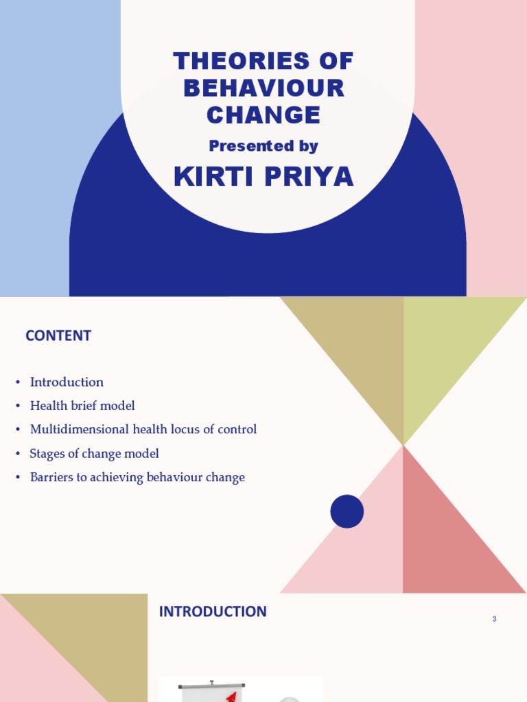 Theories of behaviour change pdf behavior psychological theories