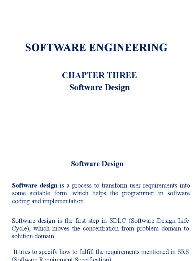 Chapter 3 Software Design | PDF | Modular Programming | Programming