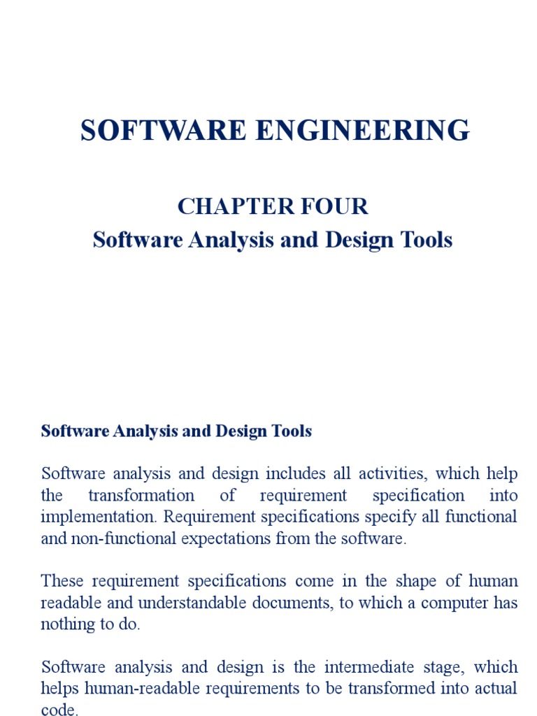 Chapter 4 Software Analysis and Design Tools PDF Conceptual Model
