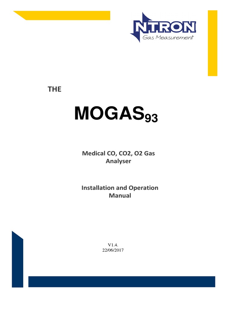 Gas Analyser Installation Guide | PDF | Relay | Flow Measurement