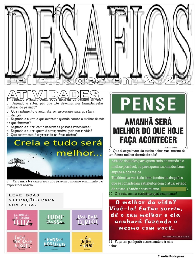 Encarando os Desafios da Vida | PDF