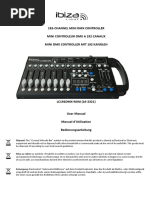 Manual Ibiza Light LC192 DMX Mini