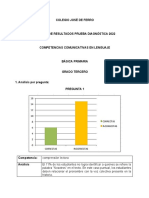 3° Analisis de Resultados Competencias Comunicativas 2022 Prueba Diagnóstica