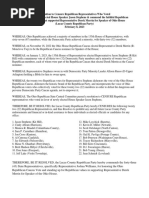 Lucas County Republican Party Censure Resolution