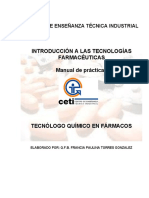 Guía de prácticas de introducción a las tecnologías farmacéuticas