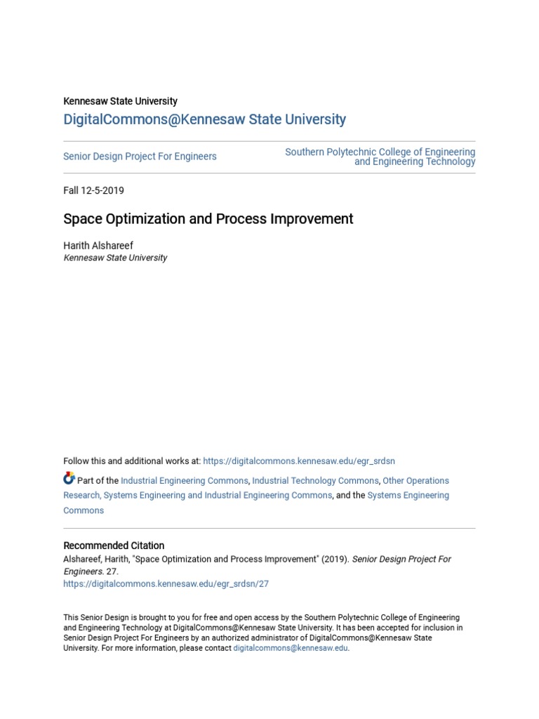 Warehouse Space Optimization Project | PDF | Warehouse | Lean Manufacturing