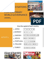 Lesson 4 The United Nations and The Contemporary World Governance