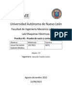 Universidad Autónoma de Nuevo León: Facultad de Ingeniería Mecánica y Eléctrica Lab Maquinas Eléctricas