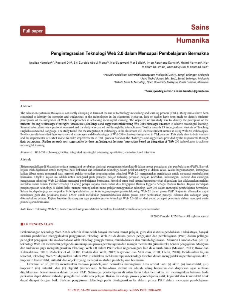 Teknology Hybrid Download Free Pdf Educational Technology Learning